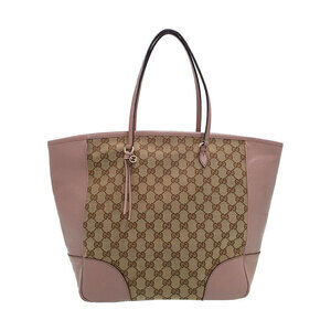 GUCCI Bree Tote Shoulder Bag Brown Pink